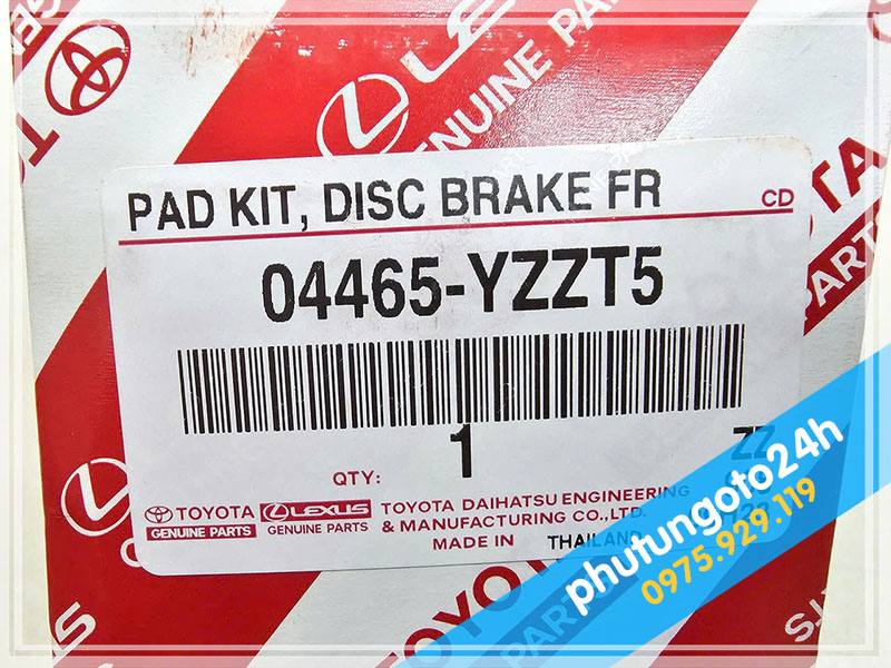 BỐ THẮNG TRƯỚC XE TOYOTA FORTUNER - 2