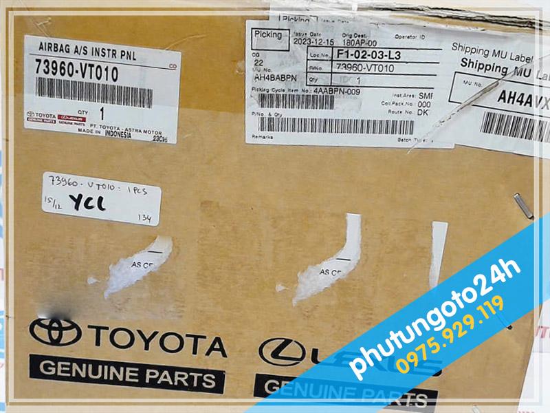 TÚI KHÍ BÊN PHỤ XE TOYOTA INNOVA - 4